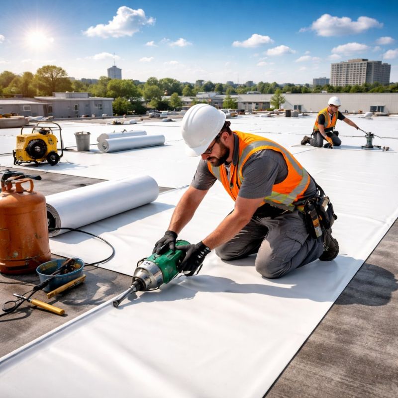 EPDM Roof Installation in Naperville, IL